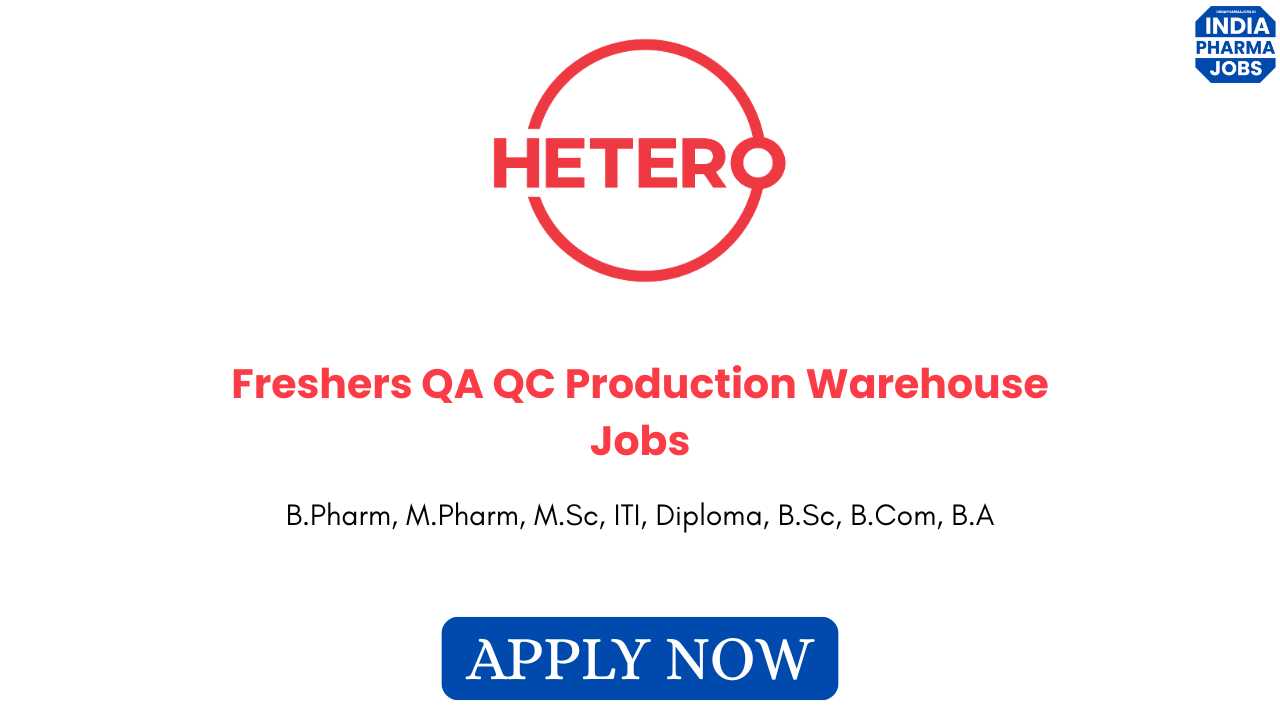 Freshers QA QC Production Warehouse Jobs