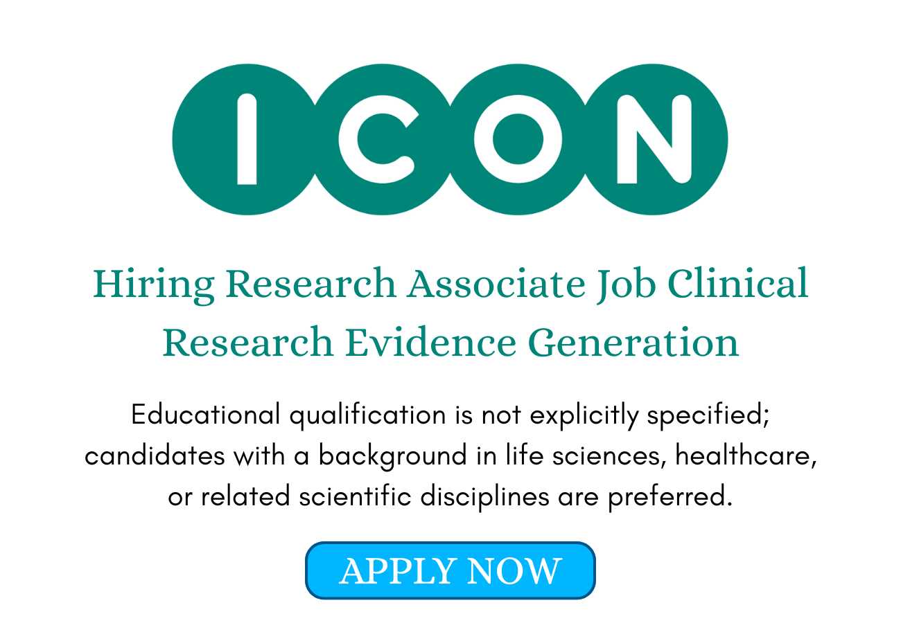ICON Hiring Research Associate Job