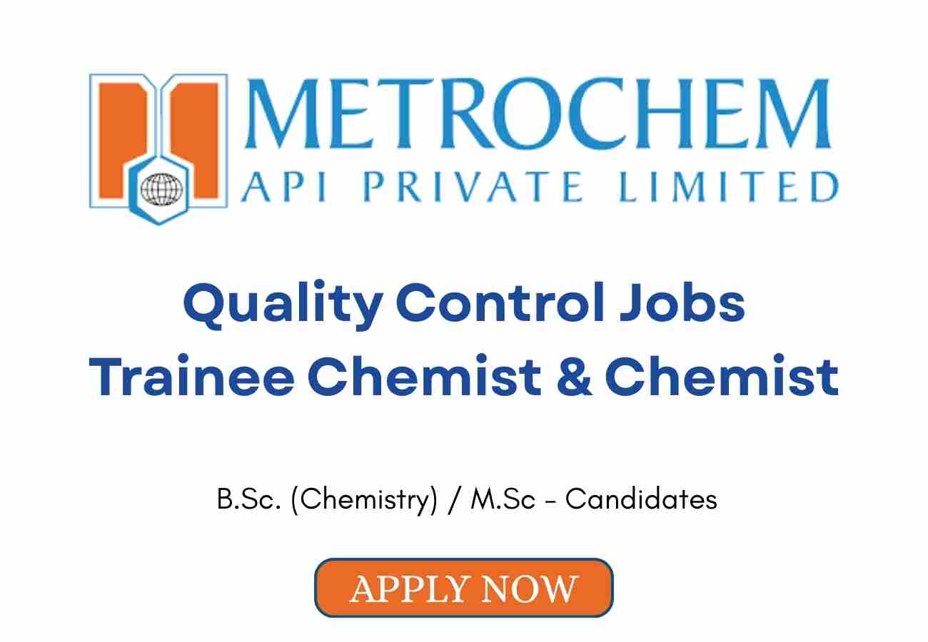 Quality Control Jobs Trainee Chemist
