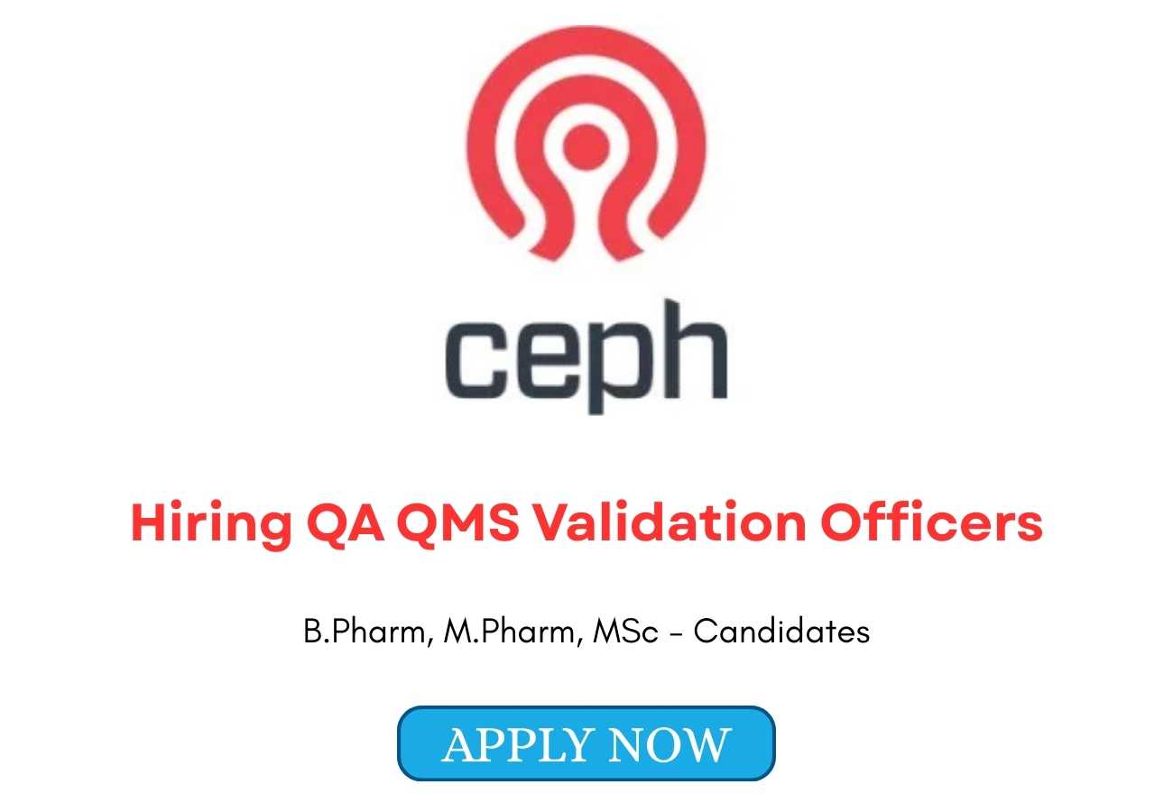 Ceph Lifesciences Hiring QA QMS