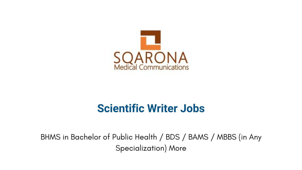 Scientific Writer Jobs in Pune at Sqarona