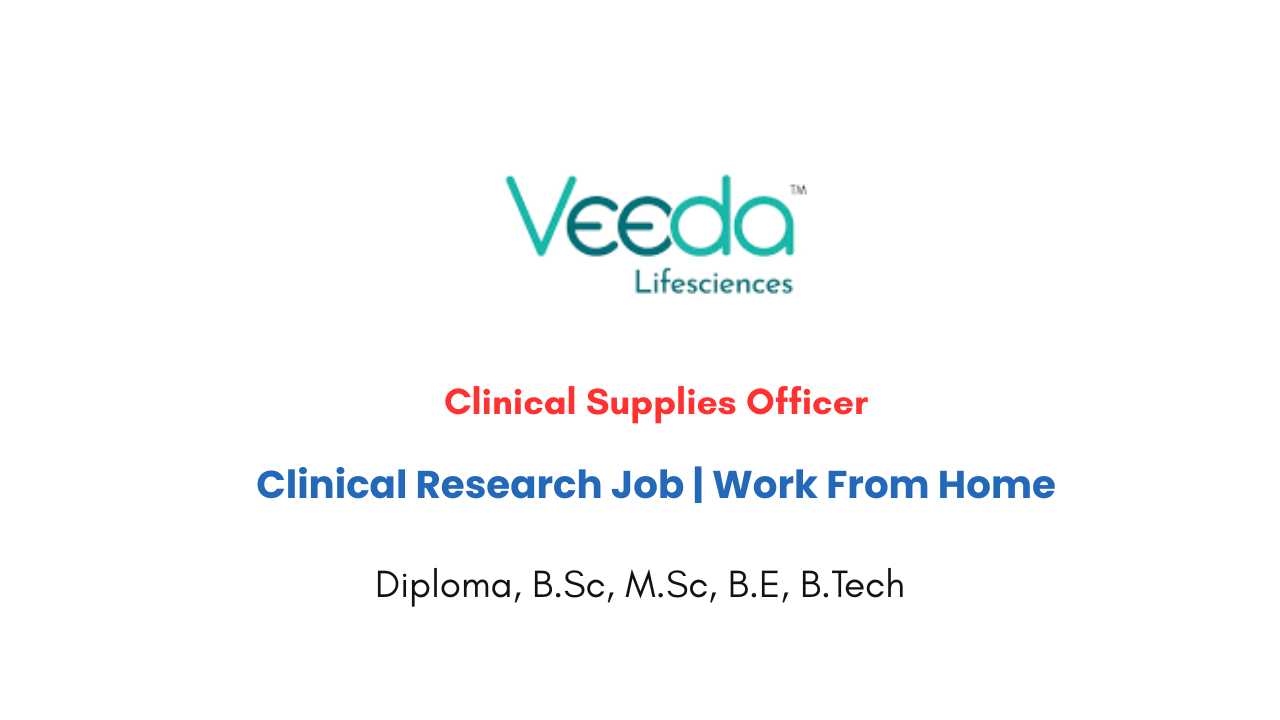 Clinical Supplies Officer Remote Job