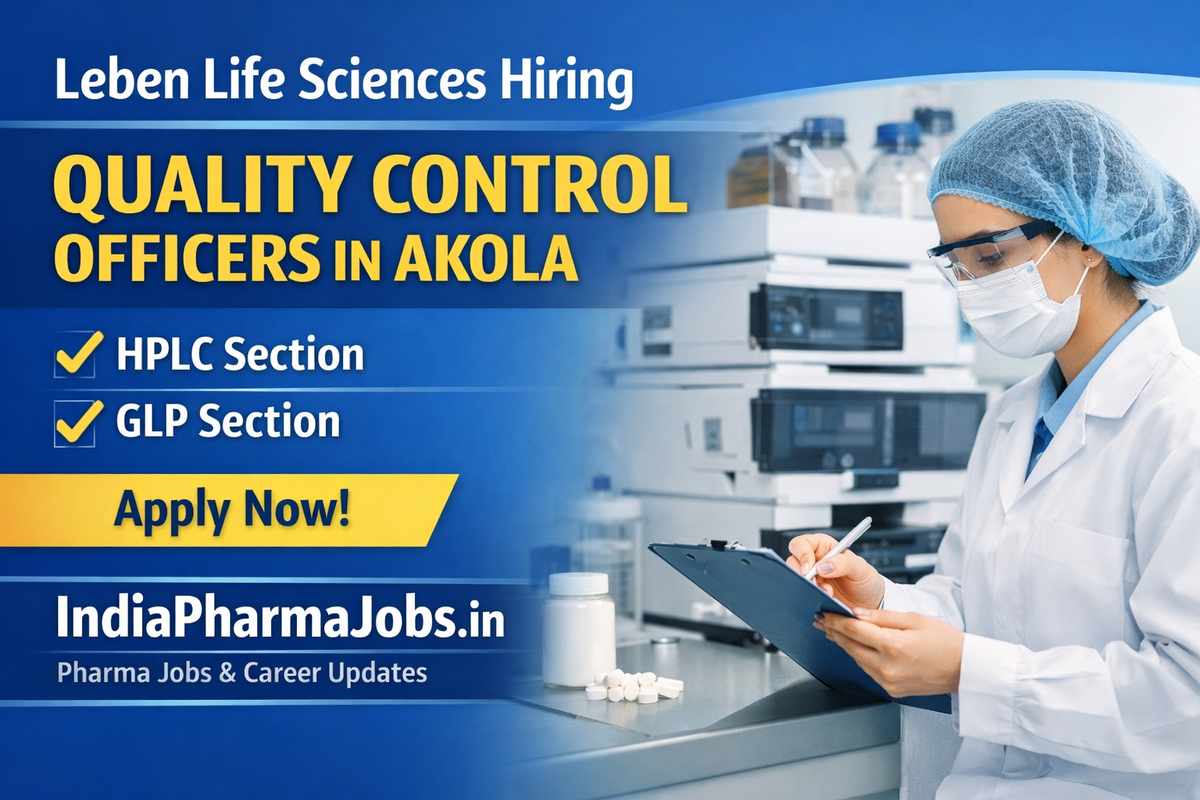 Leben Life Sciences Hiring QC Officers Job
