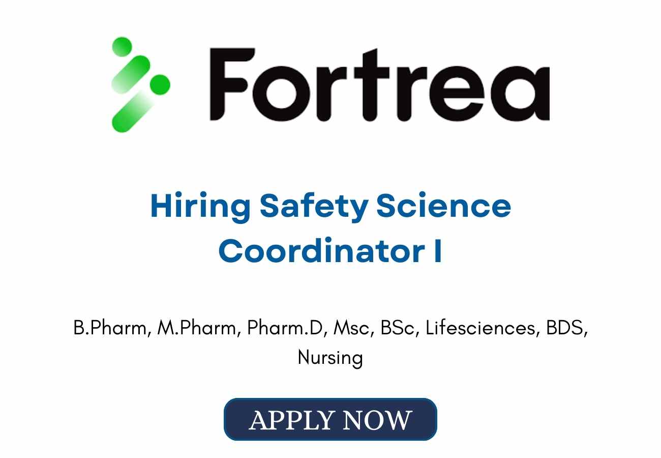 Fortrea Hiring Safety Science Coordinator I