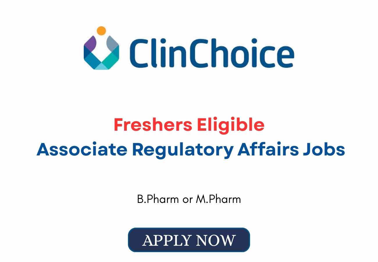 Freshers Jobs Associate Regulatory Affairs
