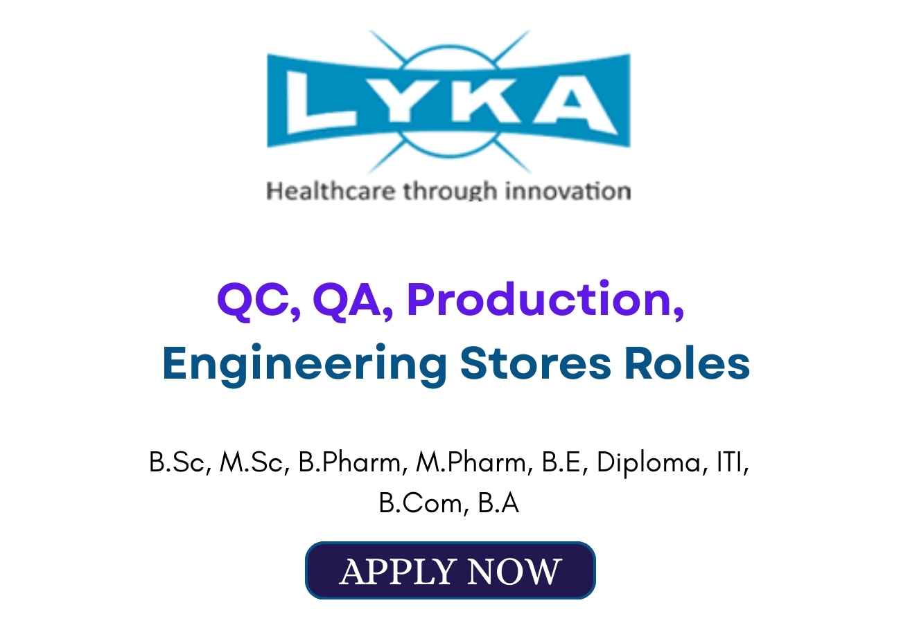Lyka Labs Hiring QC QA Production Engineering