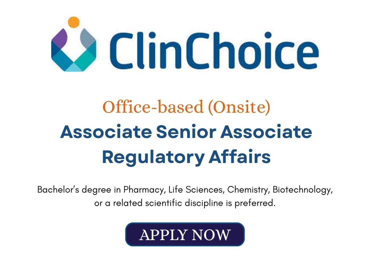 Associate Senior Associate Regulatory Affairs