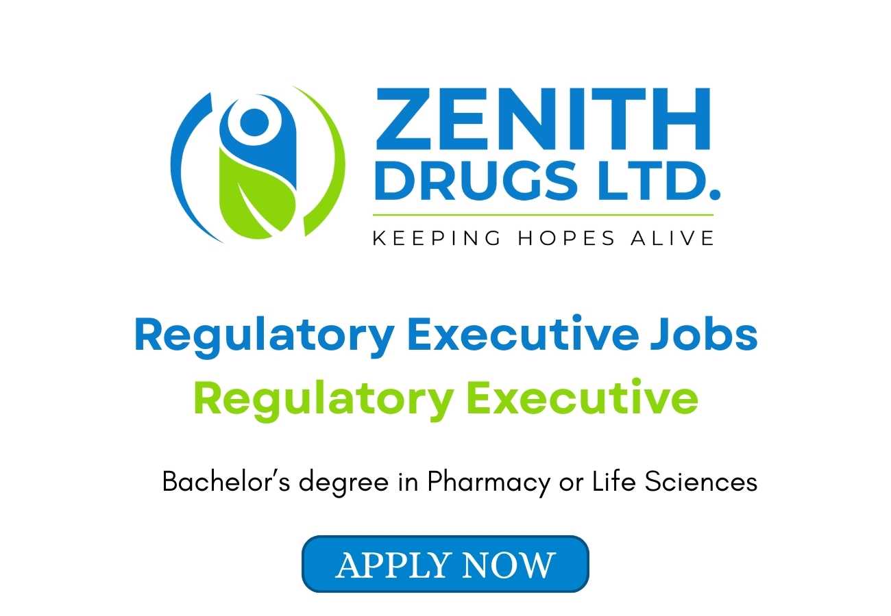 Regulatory Executive Jobs at Zenith Drugs