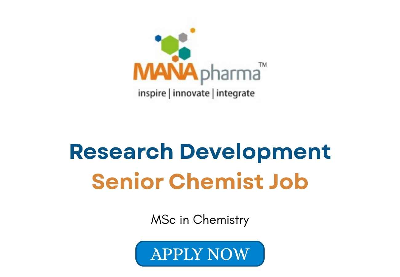 Research Development Senior Chemist Job