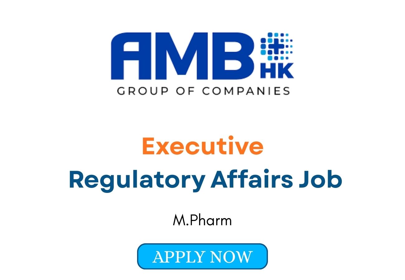 Executive Regulatory Affairs Job in Gujarat