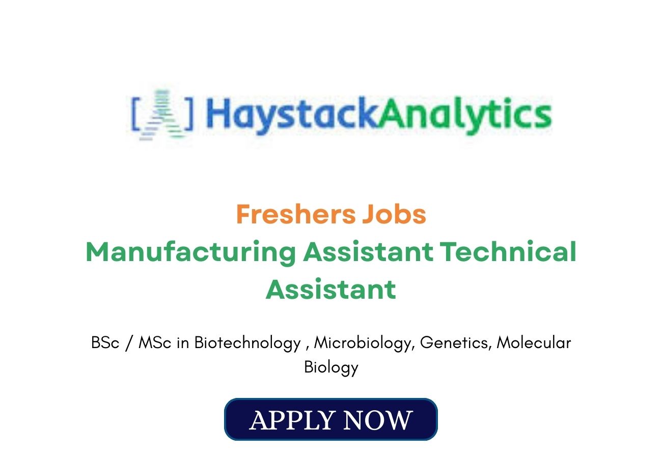 Freshers Jobs Manufacturing Assistant Technical