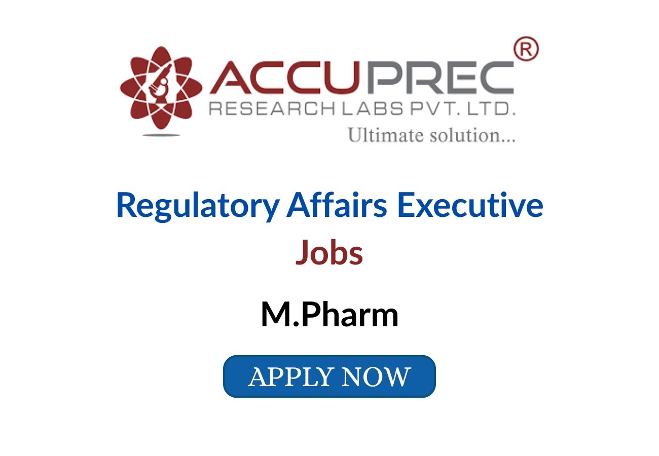 Regulatory Affairs Executive Jobs in Ahmedabad