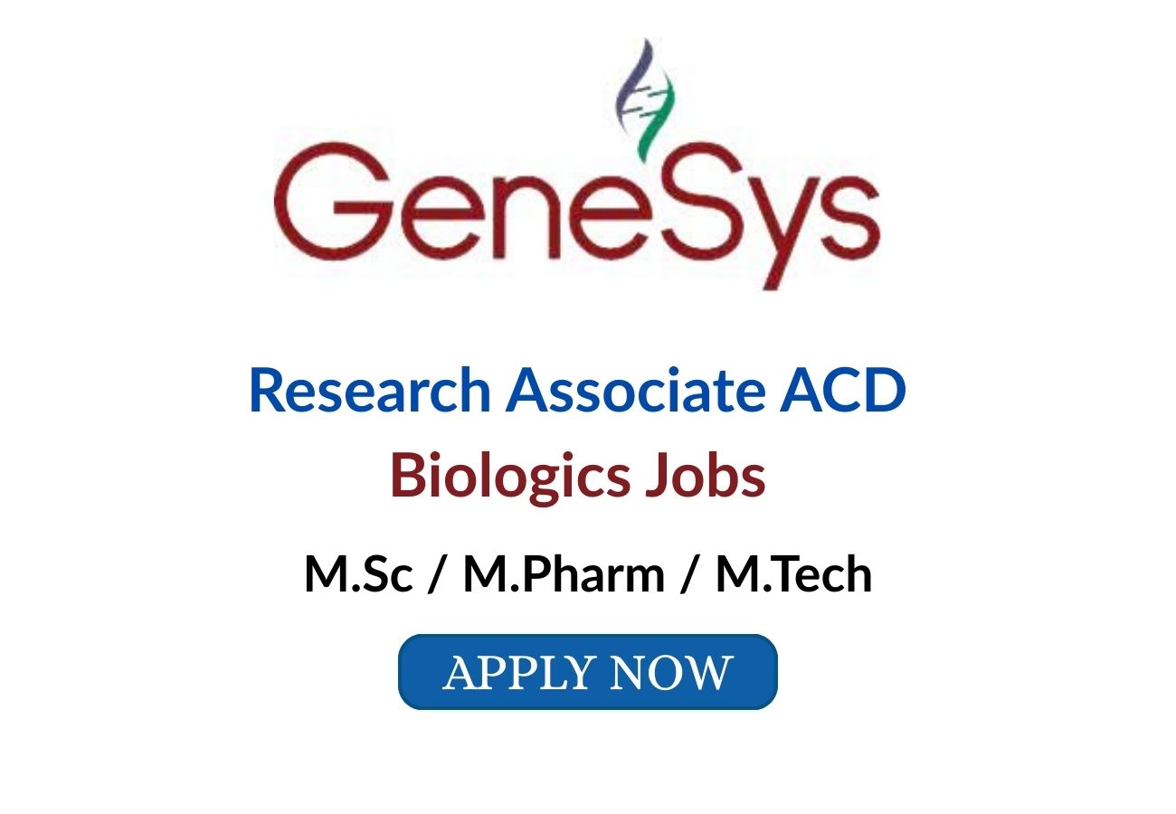 Research Associate ACD biologics job