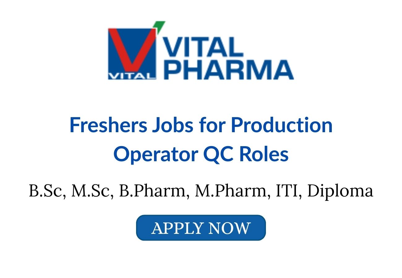 Freshers Jobs for Production Operator QC