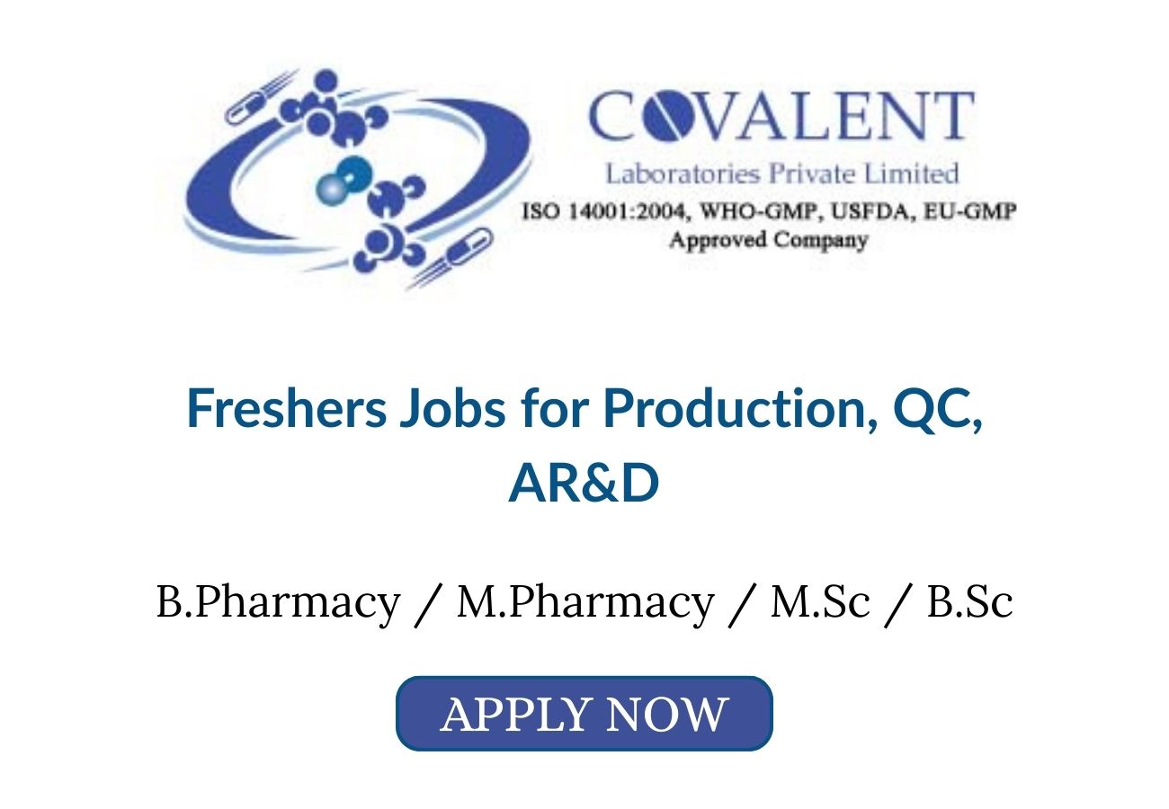 Freshers Jobs for Production QC ARD