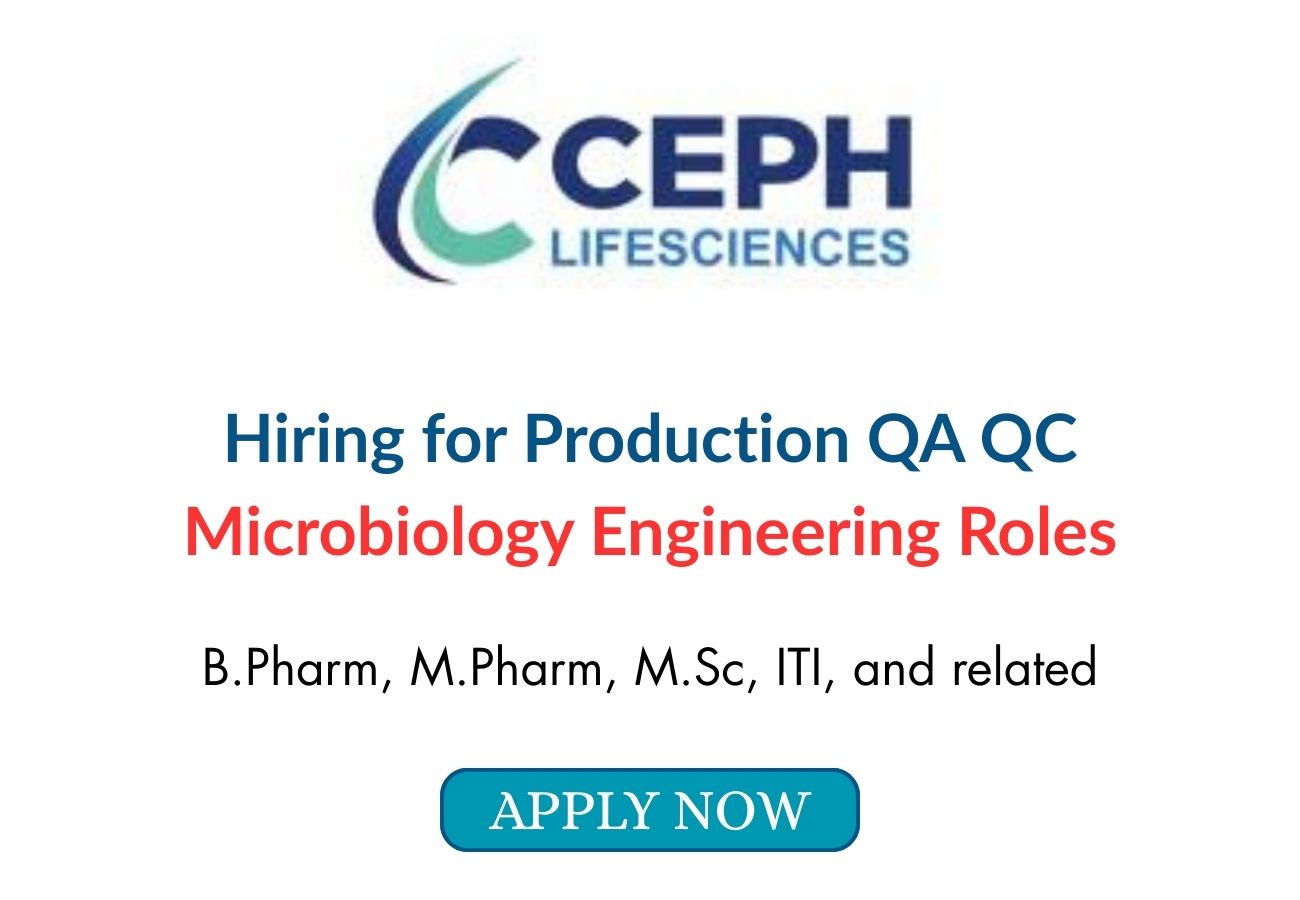 CEPH Lifesciences Hiring for Production QA QC