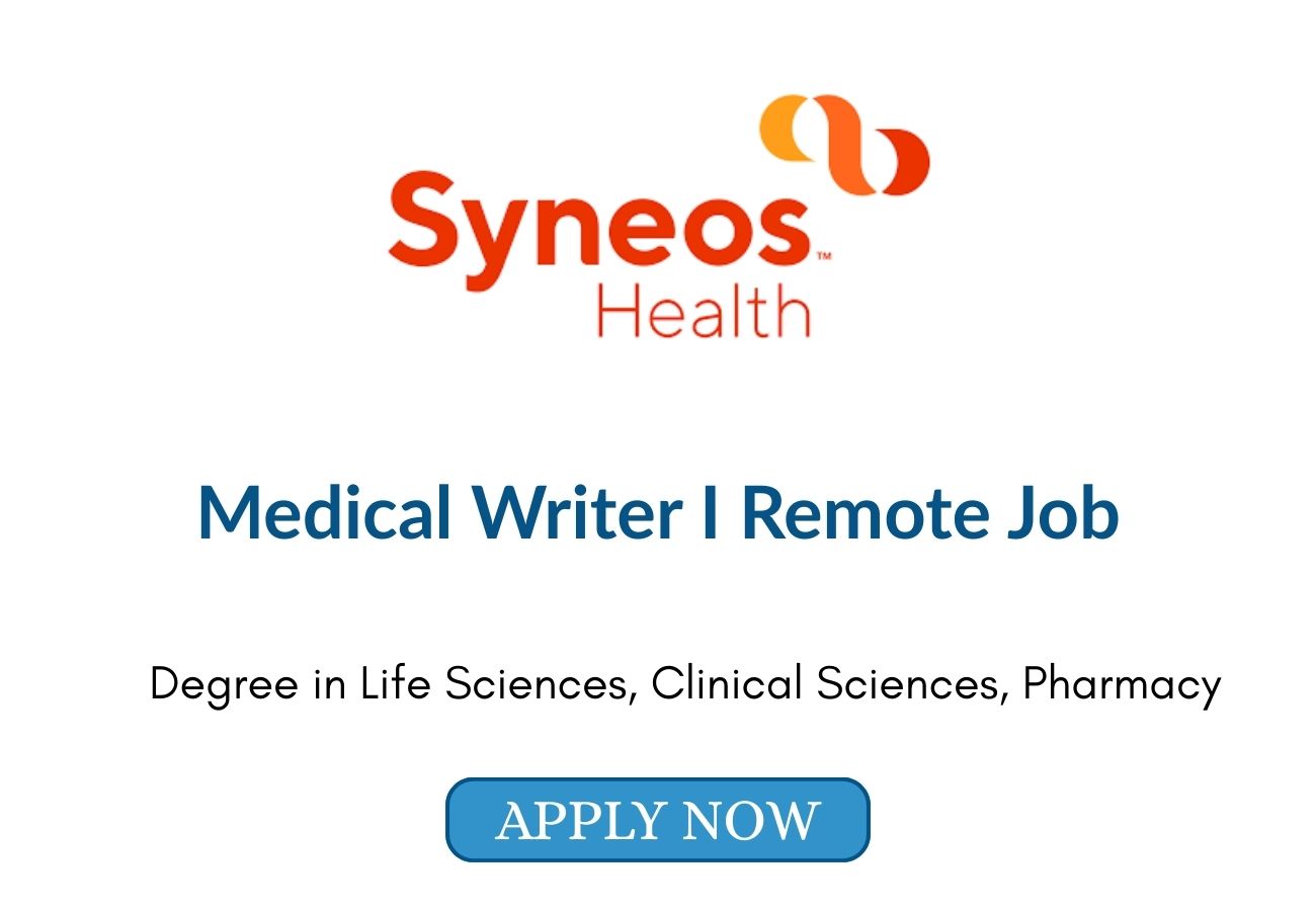 Medical Writer I Remote Job at Syneos Health