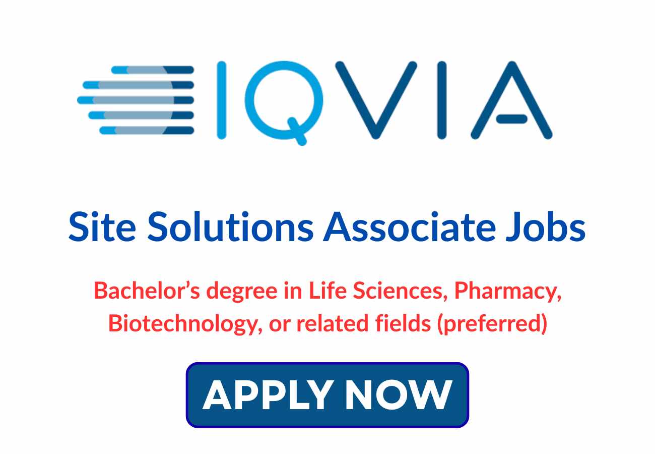 Site Solutions Associate Jobs at IQVIA