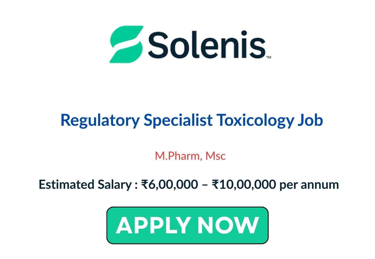 Regulatory Specialist Toxicology Job at Solenis