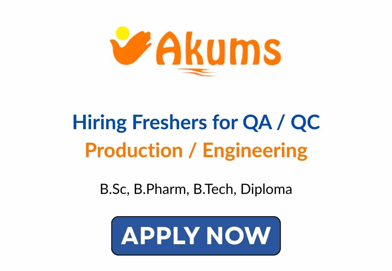 Freshers for QA QC Production Engineering