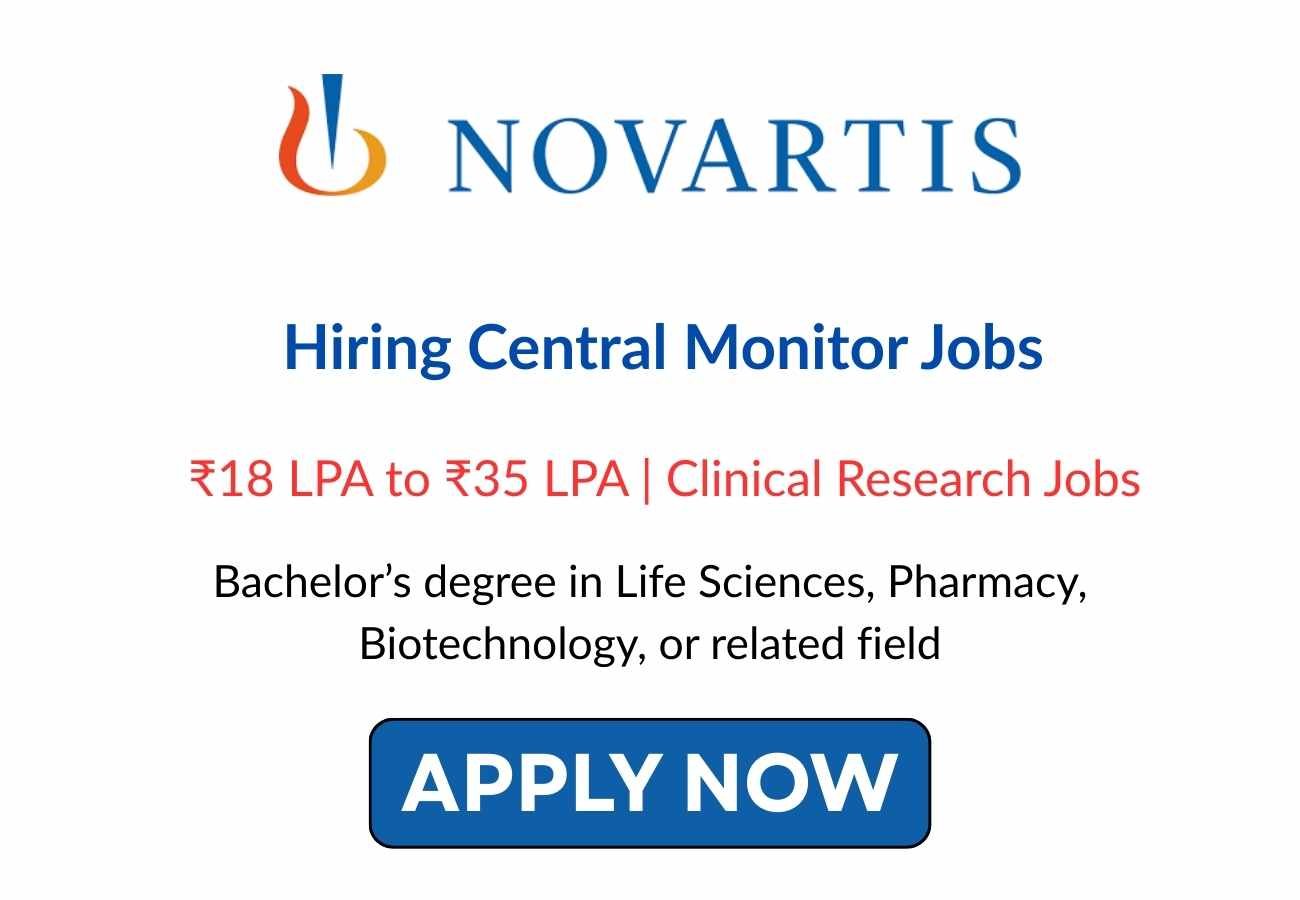 Novartis Hiring Central Monitor Jobs