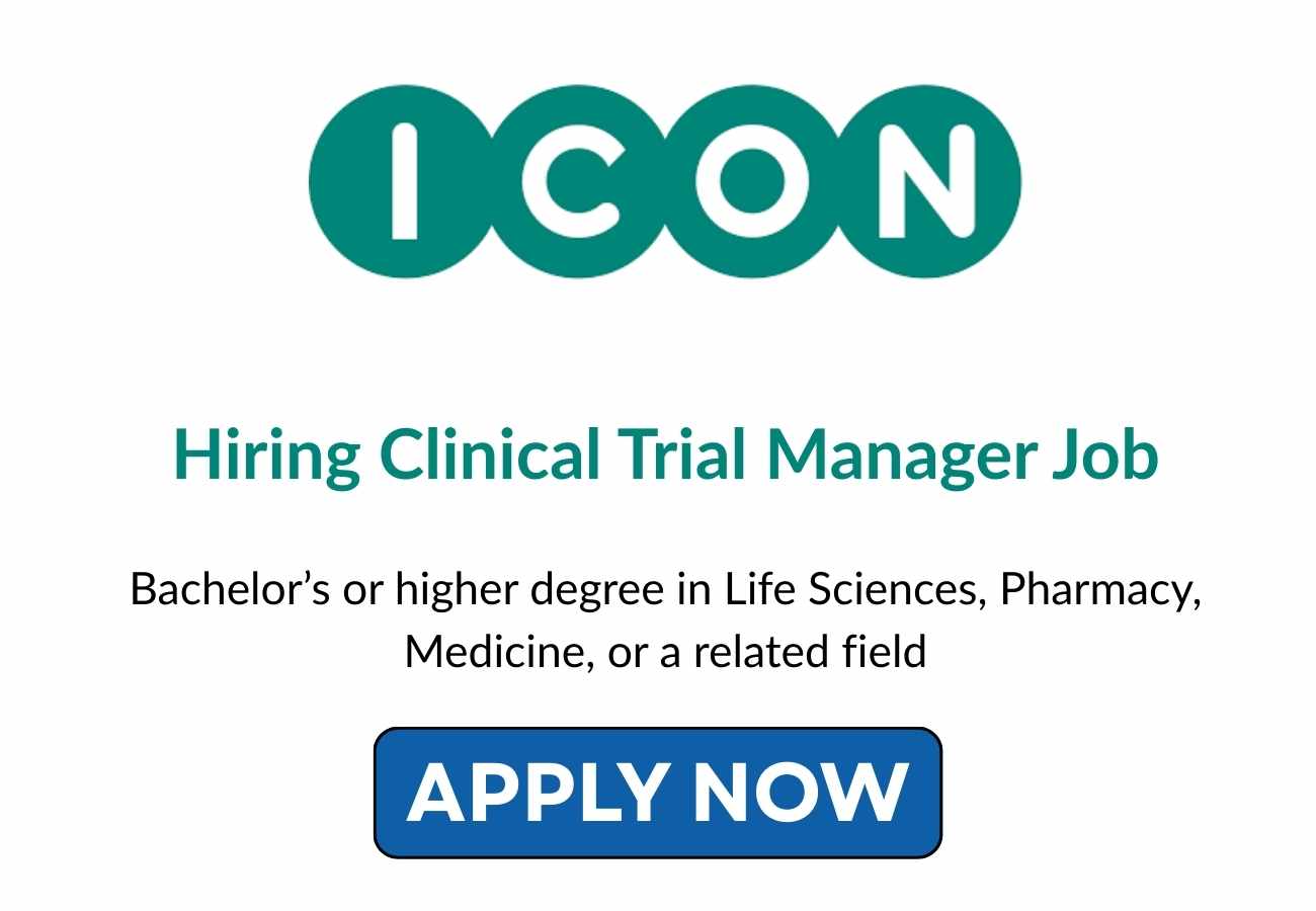 ICON Hiring Clinical Trial Manager Job