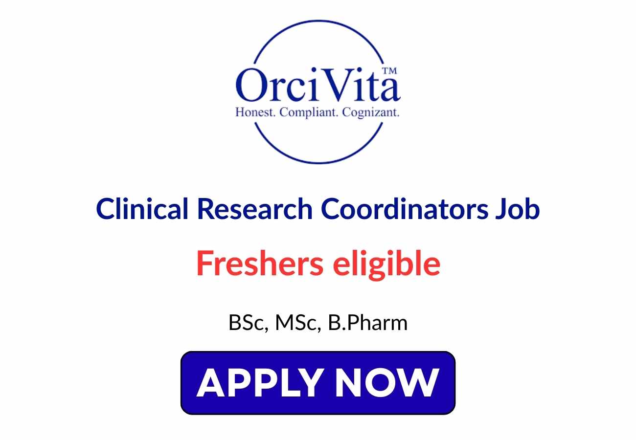 Freshers Hiring Clinical Research Coordinators Job