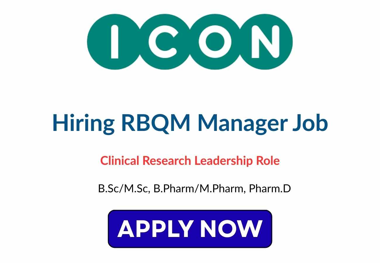 ICON Hiring RBQM Manager Job