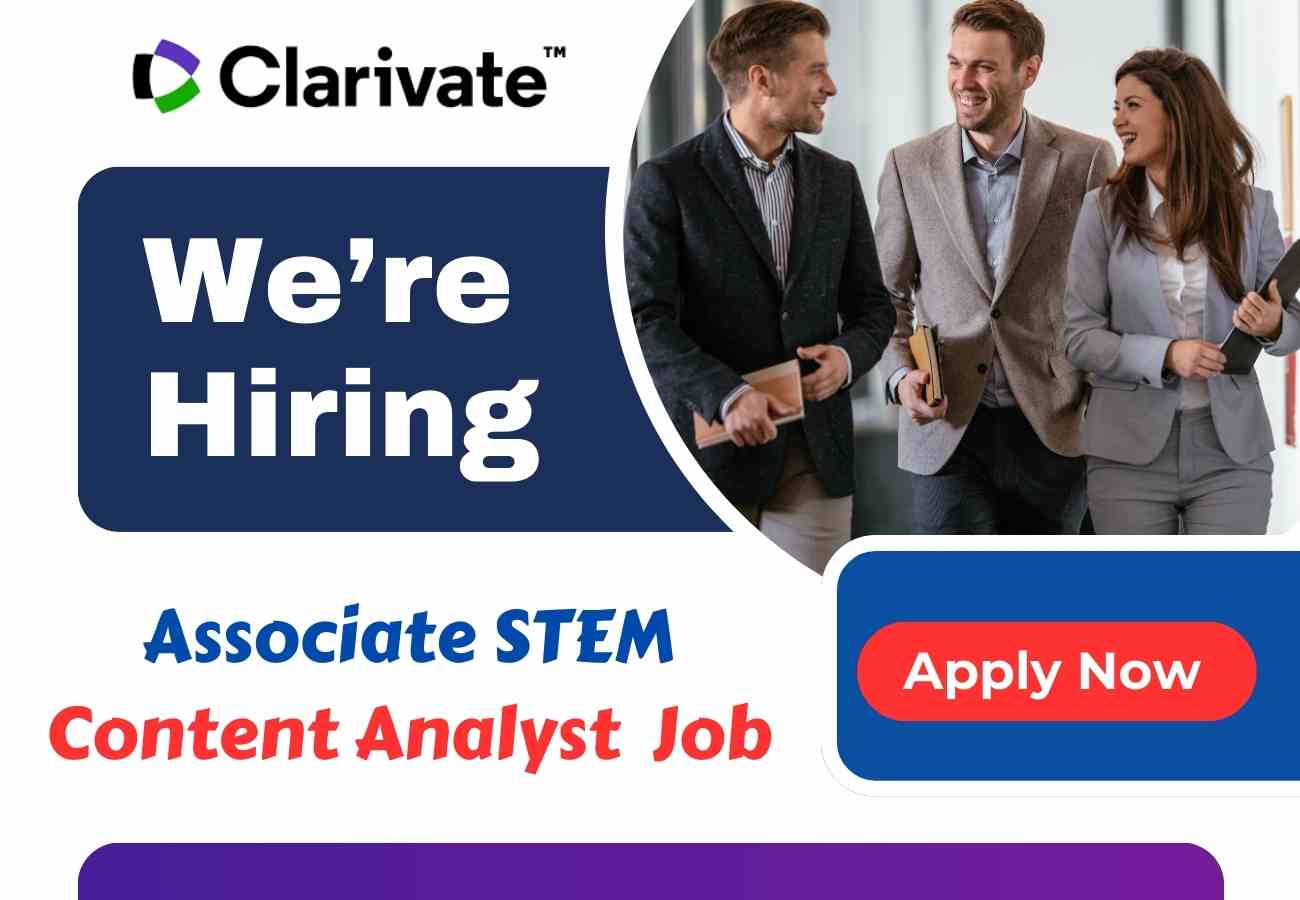 Clarivate Hiring Associate STEM Content Analyst