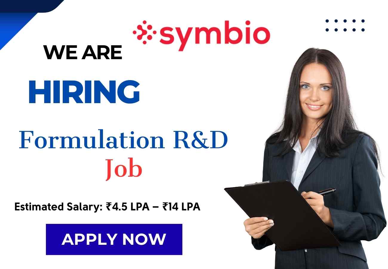 Symbio Generics Hiring Formulation RD Job