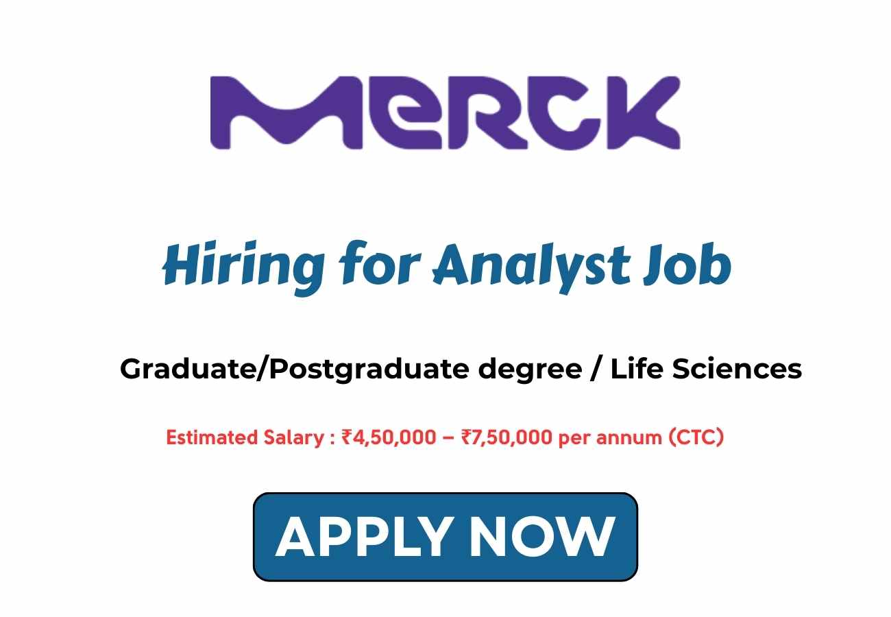 Merck Hiring for Analyst Job in Bangalore