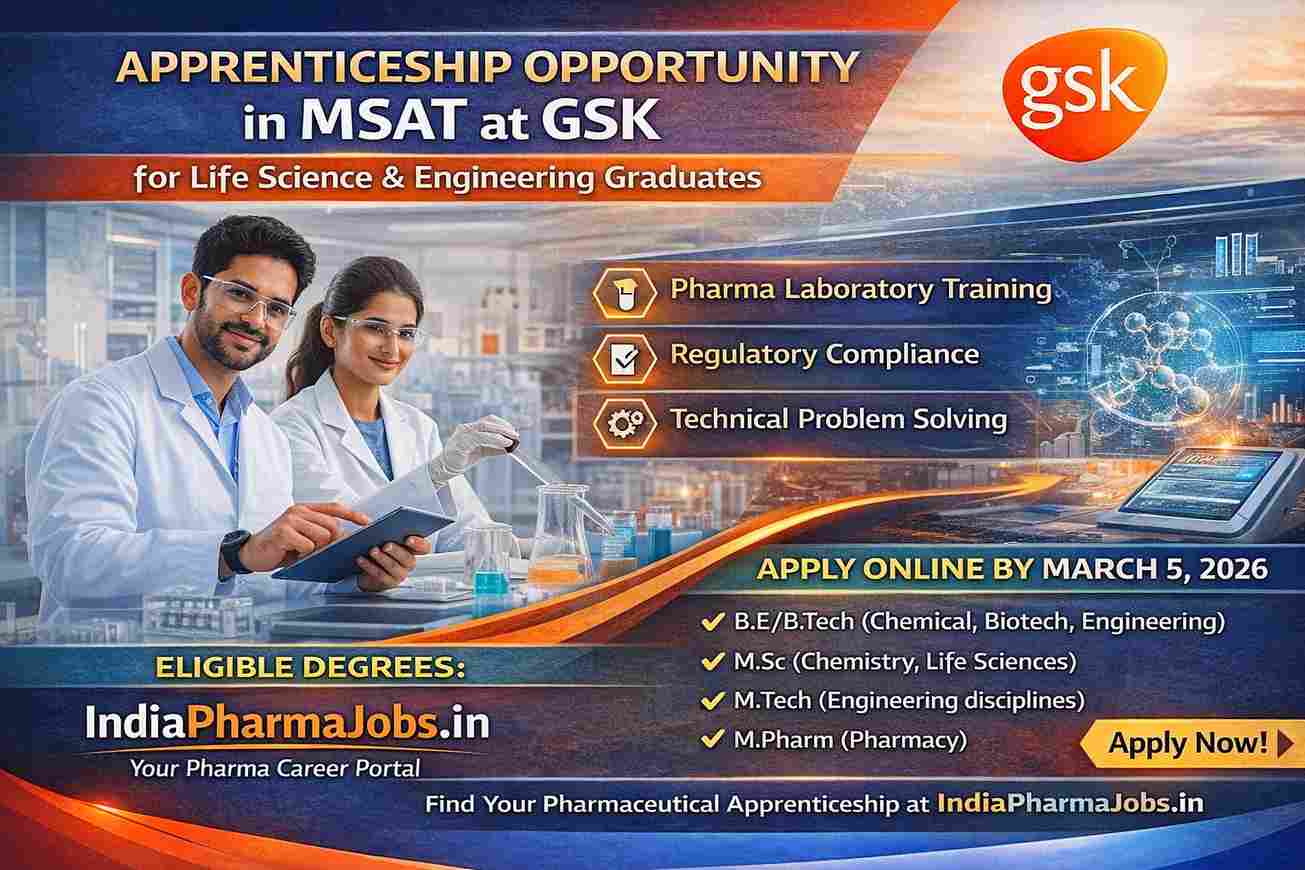 Apprenticeship Opportunity in MSAT at GSK