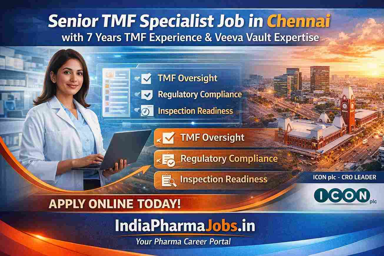 Senior TMF Specialist Job in Chennai at ICON plc