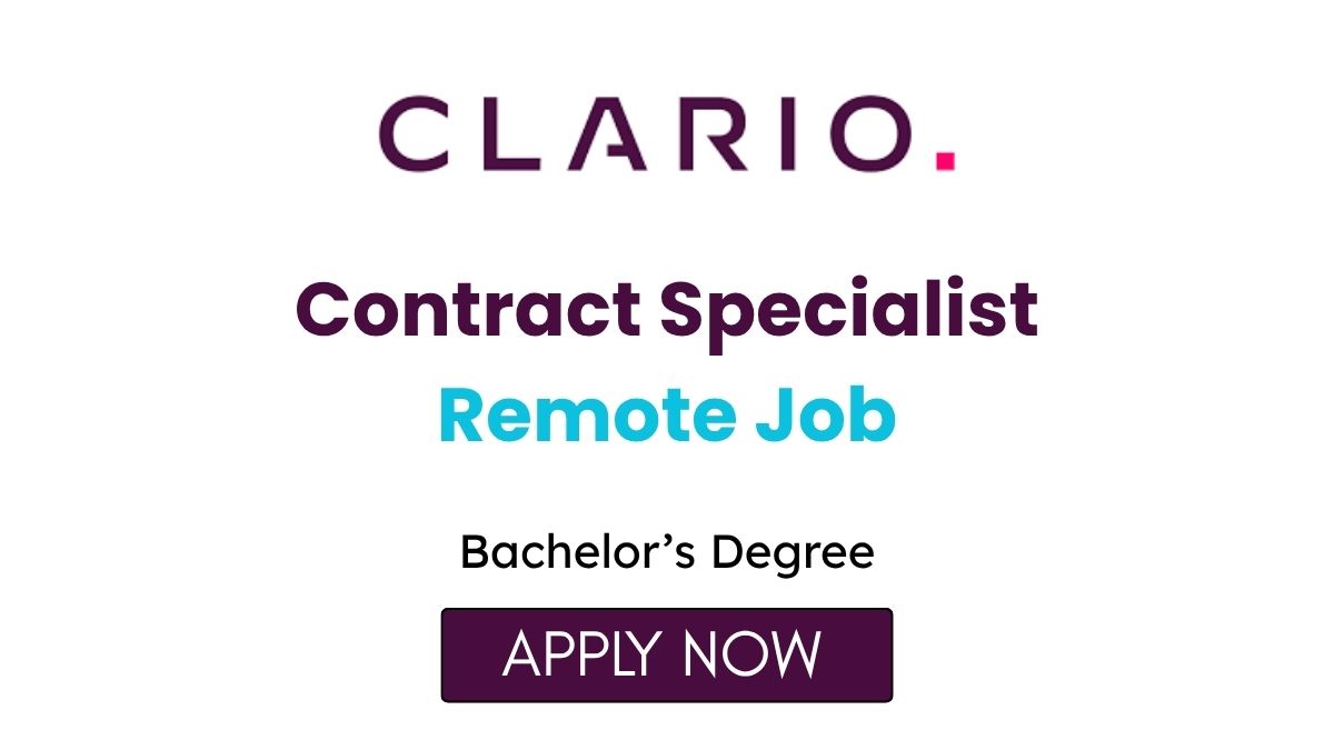 Contract Specialist Remote Job at Clario