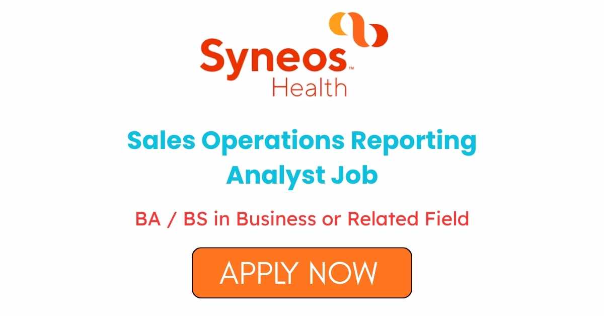 Sales Operations Reporting Analyst Job