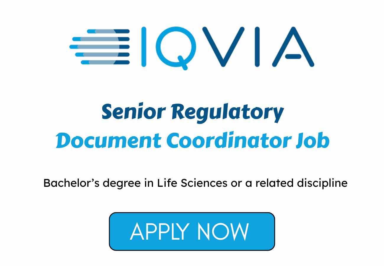 Hiring Senior Regulatory Document Coordinator