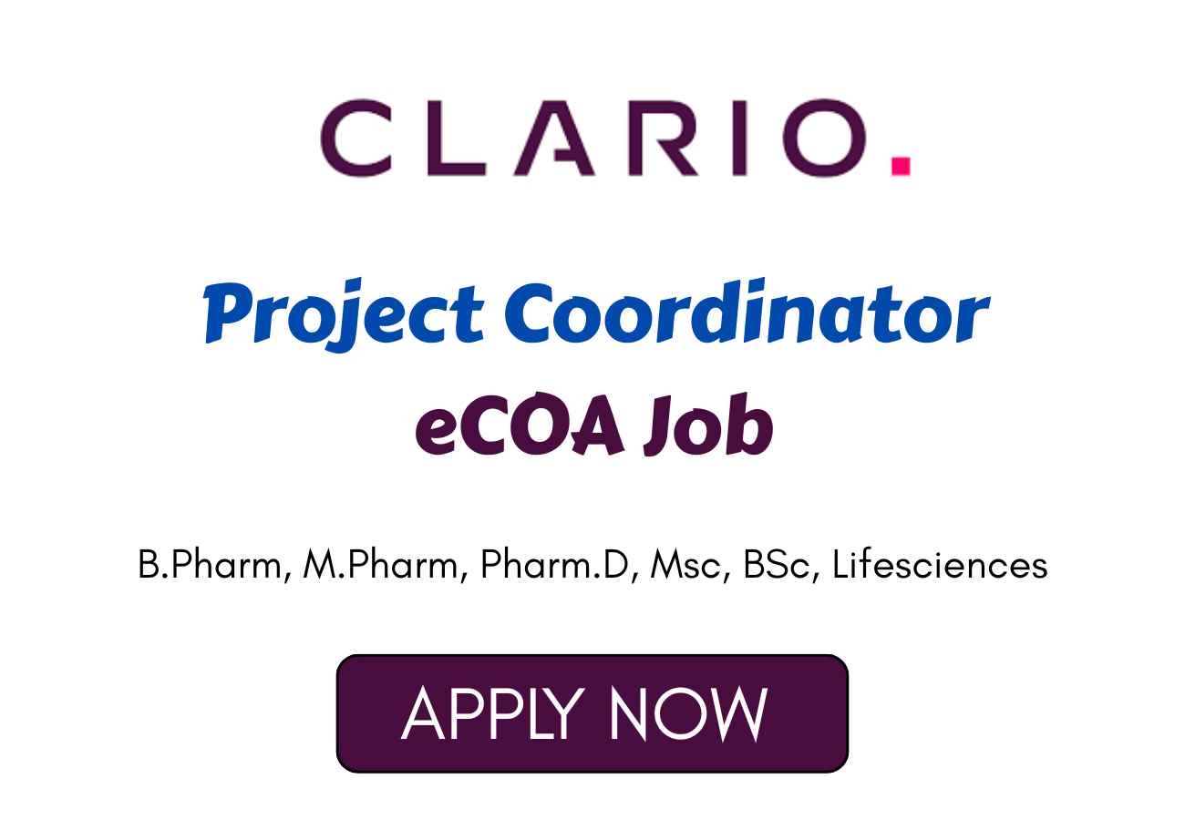 Project Coordinator eCOA Job at Clario