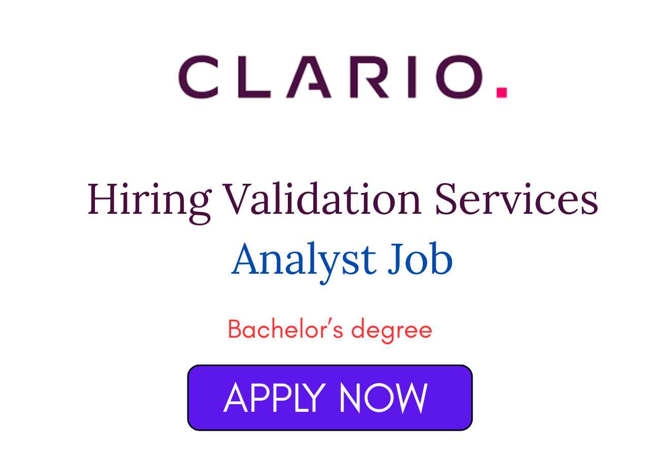 Clario Hiring Validation Services Analyst Job