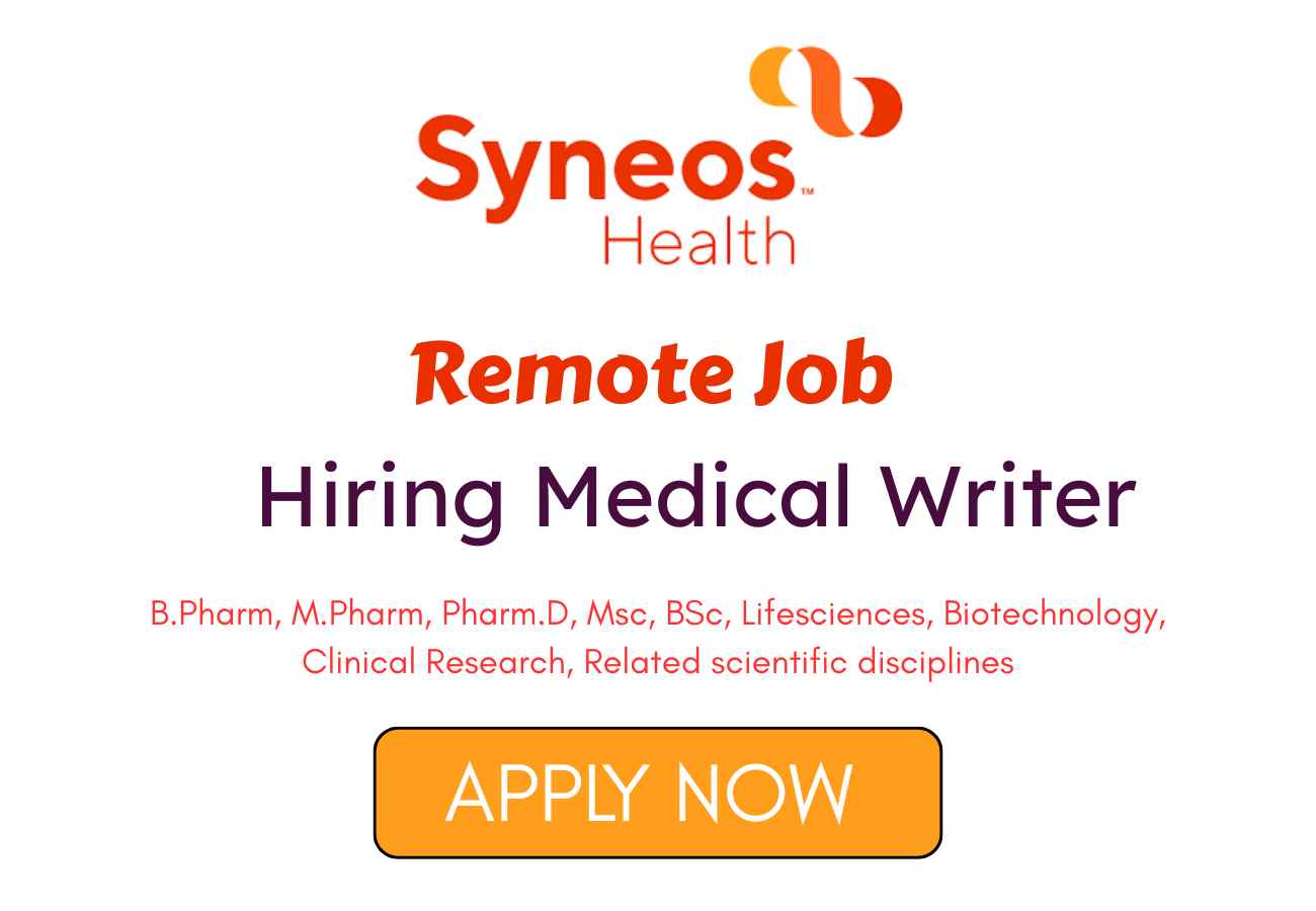 Medical Writer Remote Job at Syneos Health