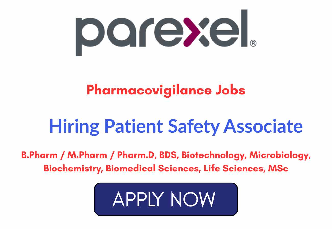 Parexel Hiring Patient Safety Associate Job