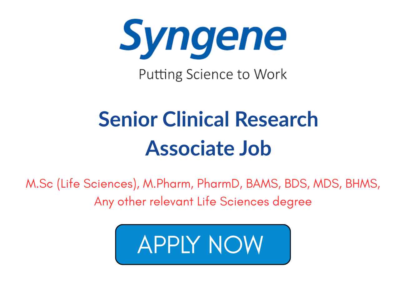 Senior Clinical Research Associate Job
