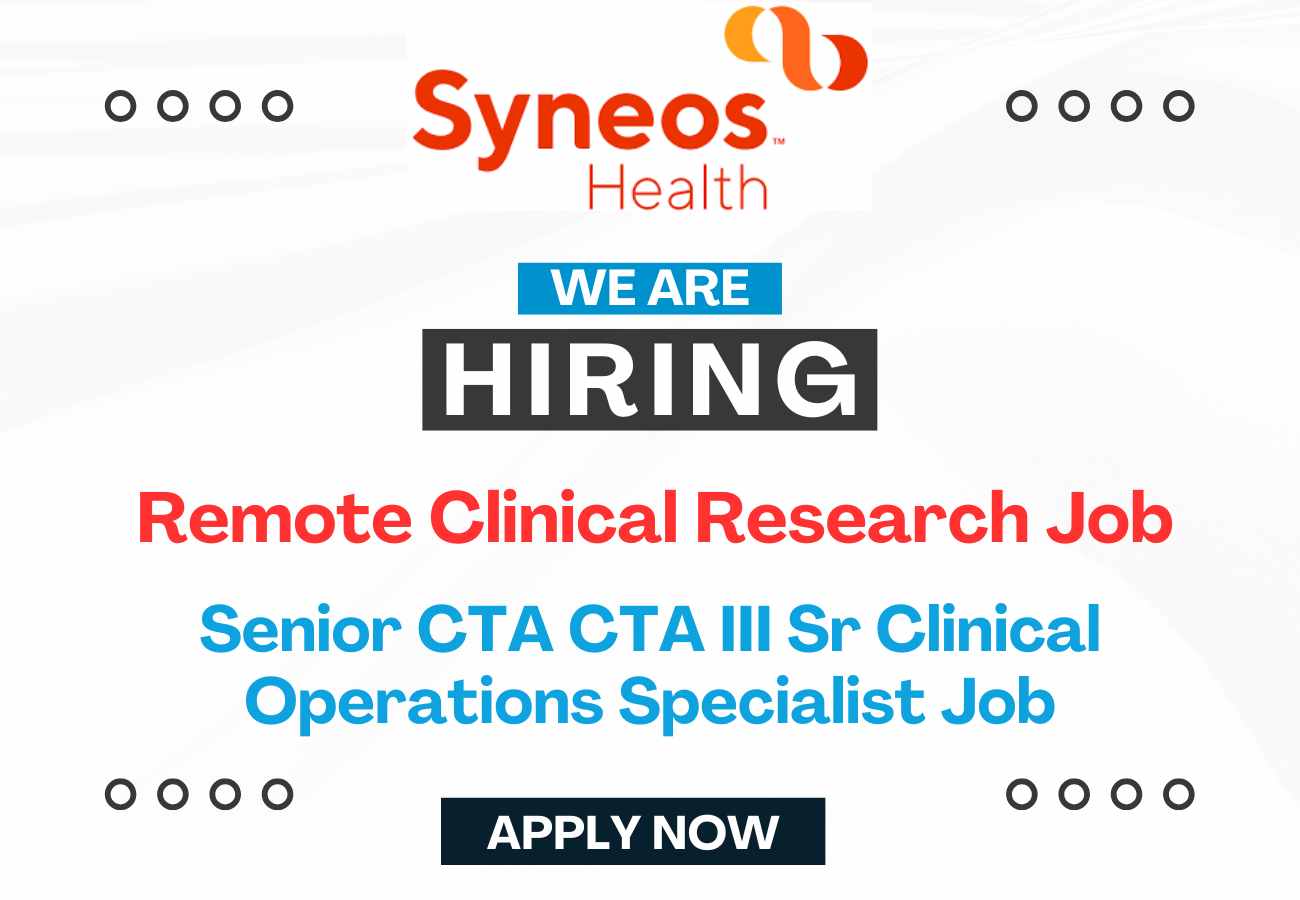 Clinical Operations Specialist Remote Job