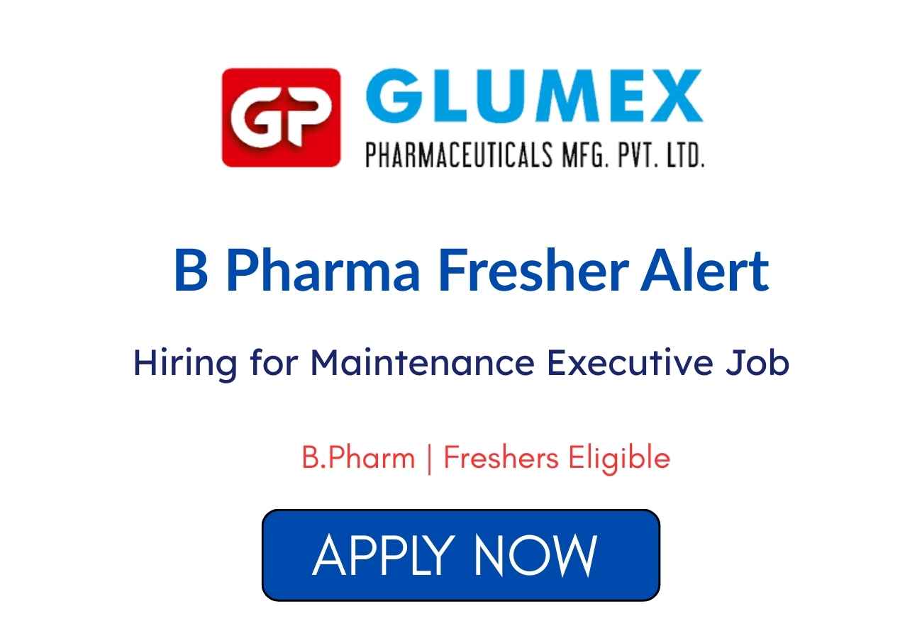 Freshers Hiring for Maintenance Executive