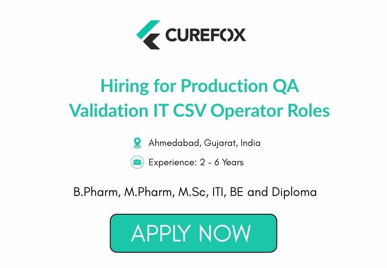 Curefox Healthcare Hiring for Production QA