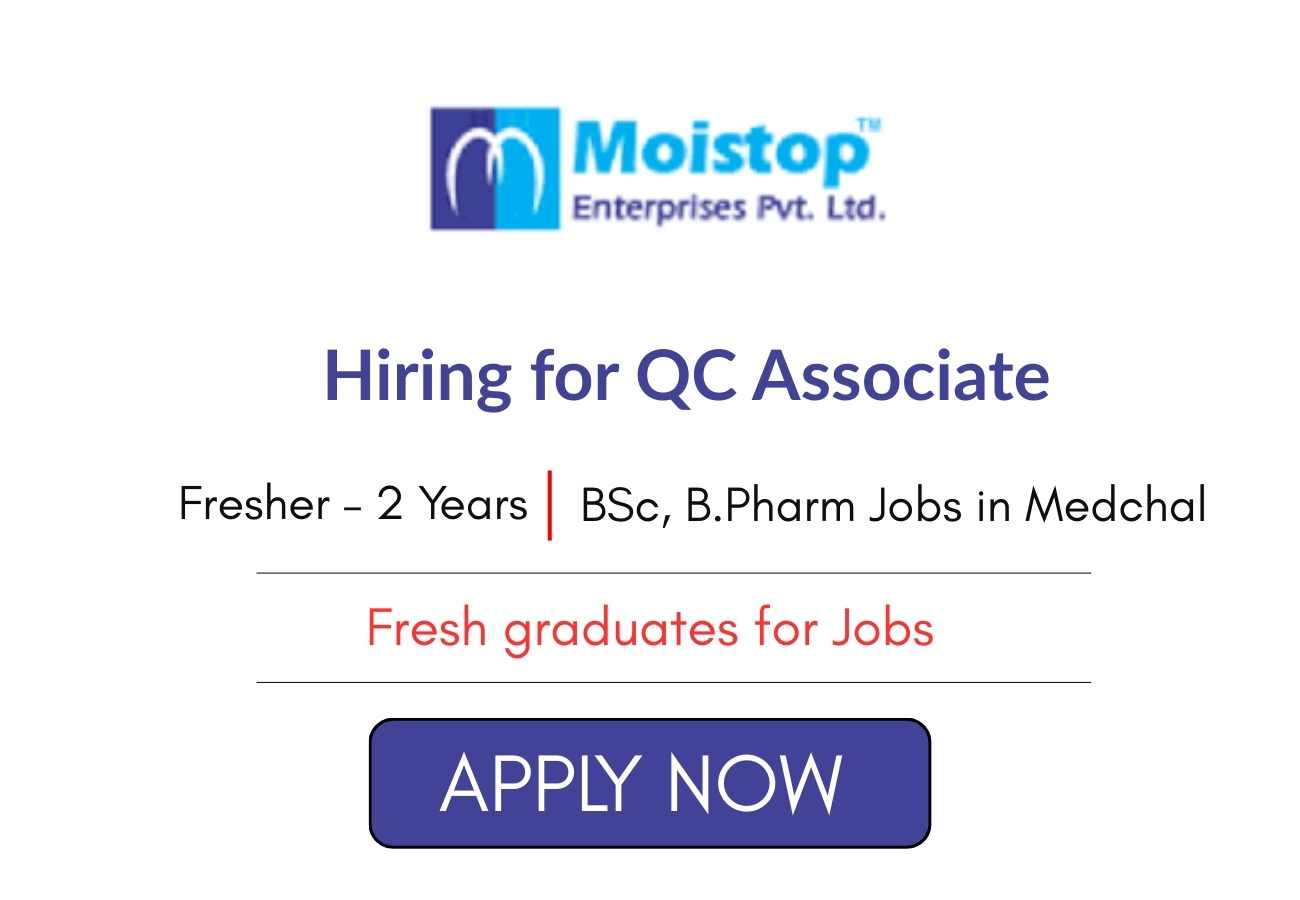 Hiring Freshers for QC Associate