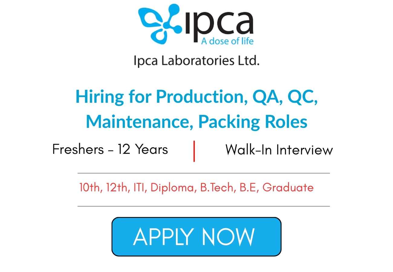 Hiring Freshers for Production QA QC