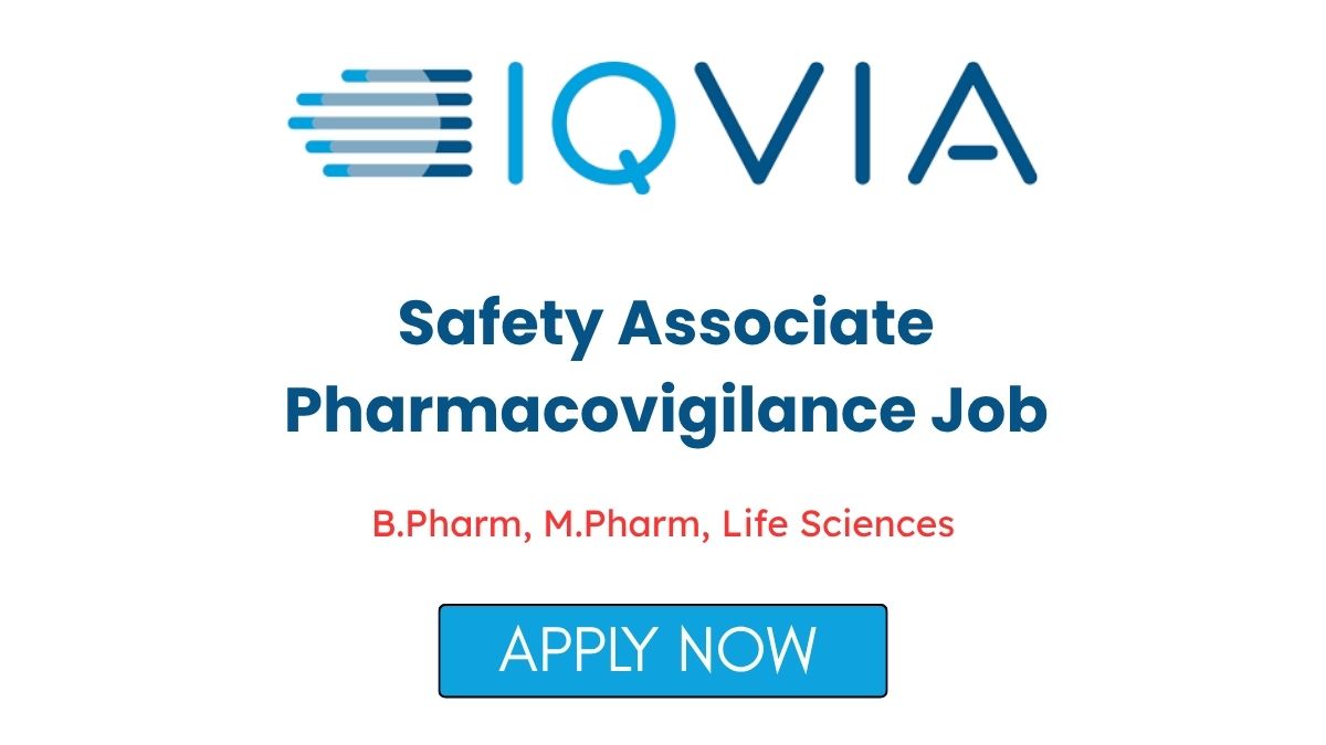 Safety Associate Pharmacovigilance Job