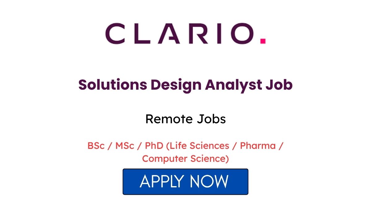 Solutions Design Analyst Job at Clario