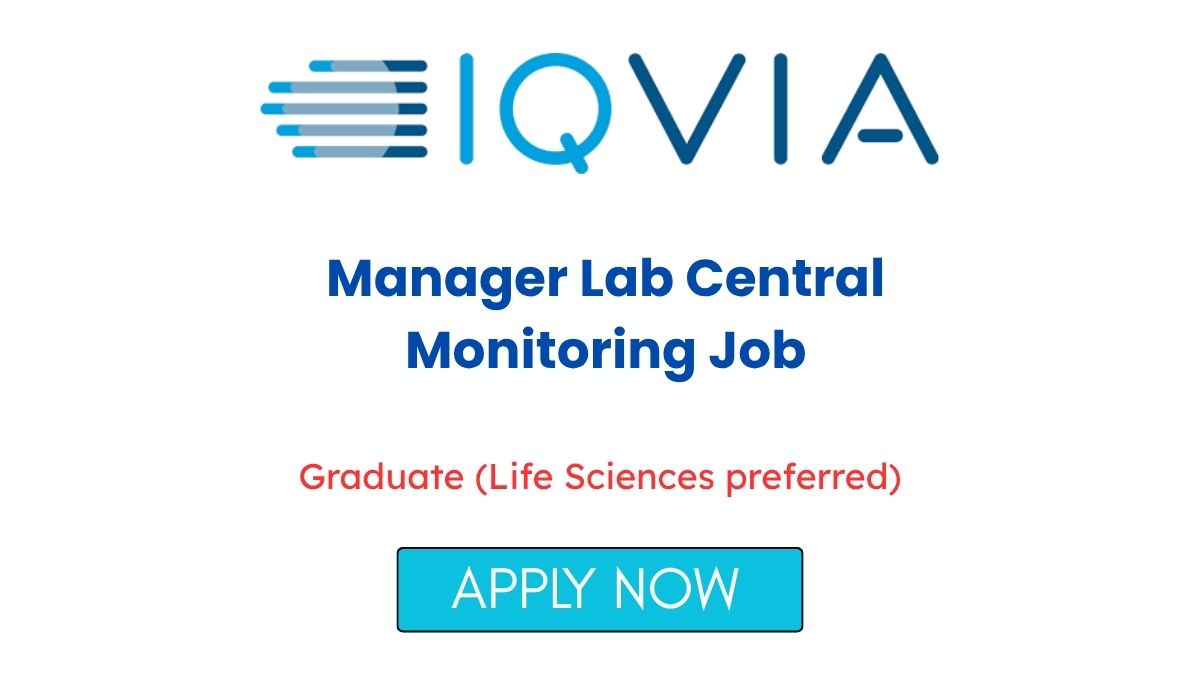 Manager Lab Central Monitoring Job at IQVIA