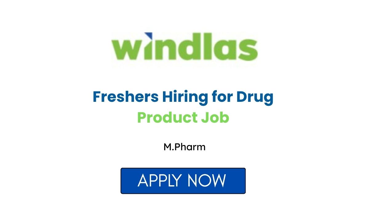 Freshers Hiring for Drug Product Job in Dehradun